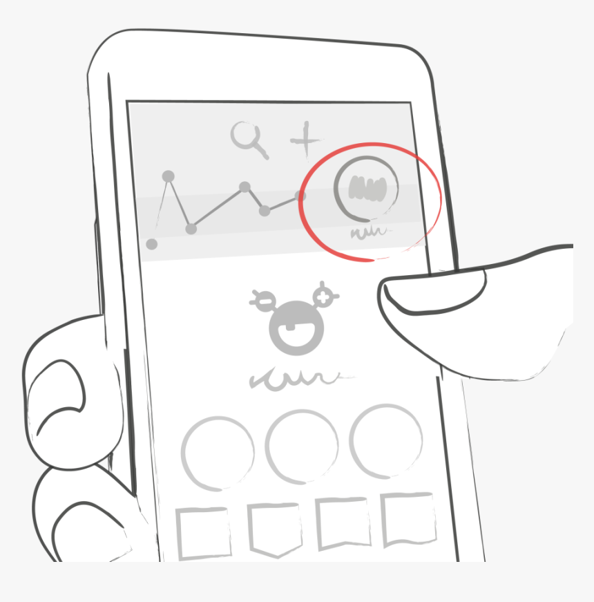 Sketch Showing Mysugr Logbook S Estimated Hba1c Feature - Mysugr, HD Png Download