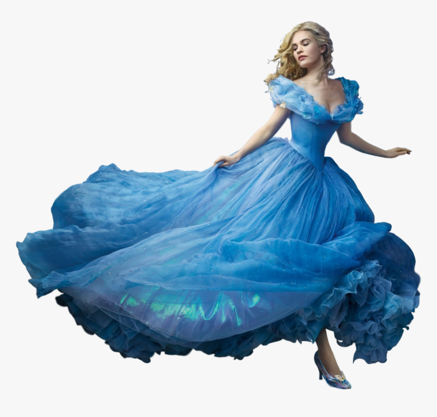 Disney’s Cinderella Blue Off The Shoulder Low Back - Cinderella Dress Png, Transparent Png