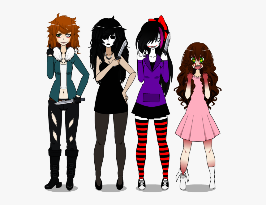 Which Creepypasta Girl Would Befriend You - Creepypasta Girls Kisekae, HD Png Download