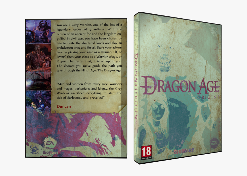 Origins Box Art Cover - Dragon Age Origins, HD Png Download