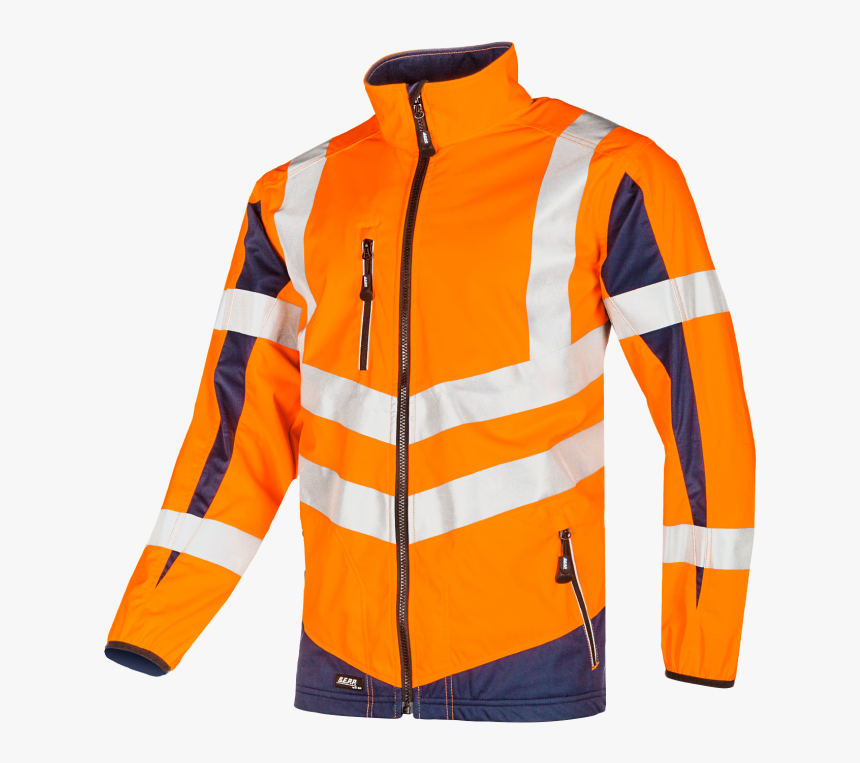 Pendi - Hi-vis Orange/navy - Zipper, HD Png Download