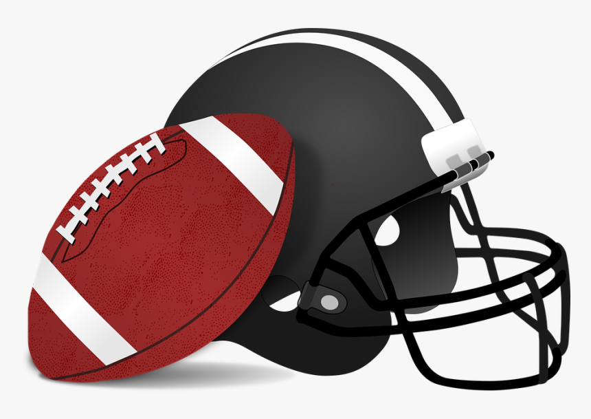 Football Logo 
 Class Img Responsive True Size - Football And Helmet Clipart, HD Png Download