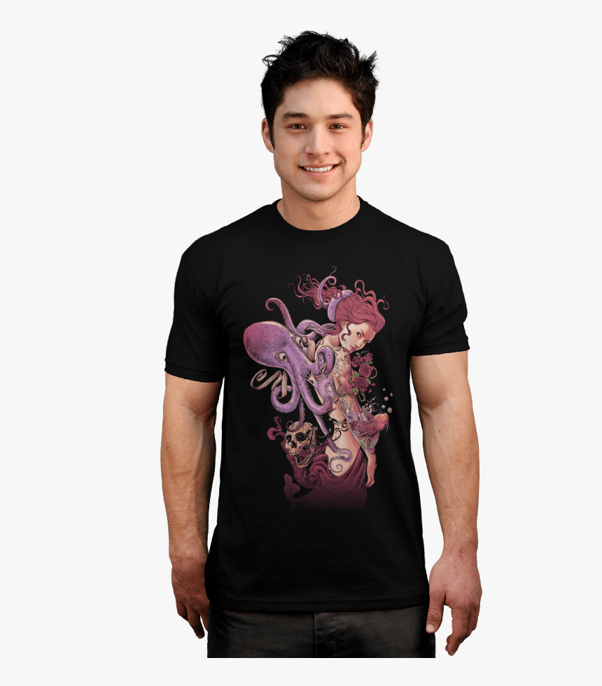 Tattoo Girl T-shirt - Get Fit With Snoopeh, HD Png Download