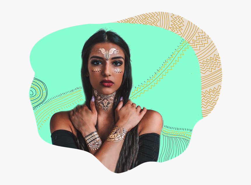 Tattoo Girl Png, Transparent Png