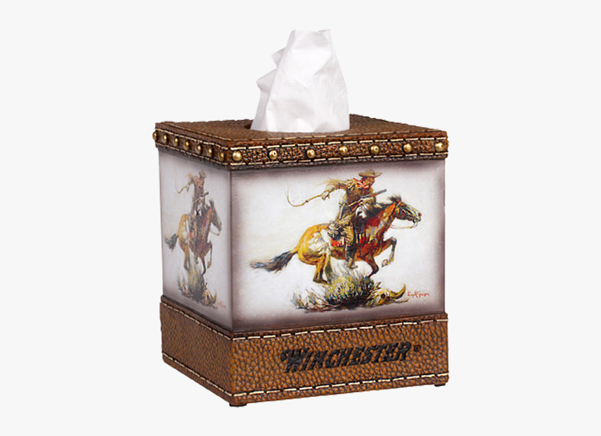 Winchester Horse & Rider Tissue Box Cover W1214 - Logo Winchester, HD Png Download