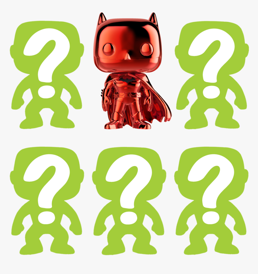 Batman Red Chrome 2018 Exclusive Pop Vinyl Figure Bundle - Funko Pop Blue Chrome Batman, HD Png Download