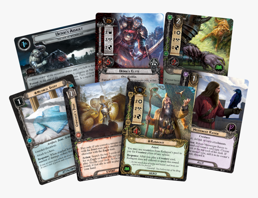 Mec71 Cardfan A1 7x - Lord Of The Rings Lcg Mount Gundabad, HD Png Download