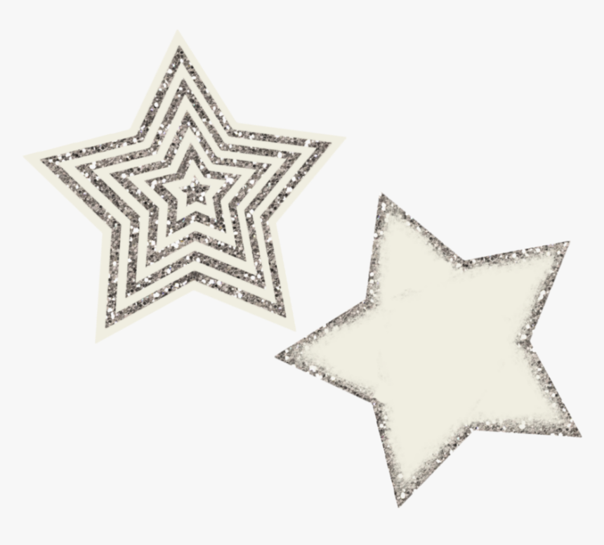 #white #twinkling #stars #silver #glitter #sky - Mary And Joseph Nativity, HD Png Download