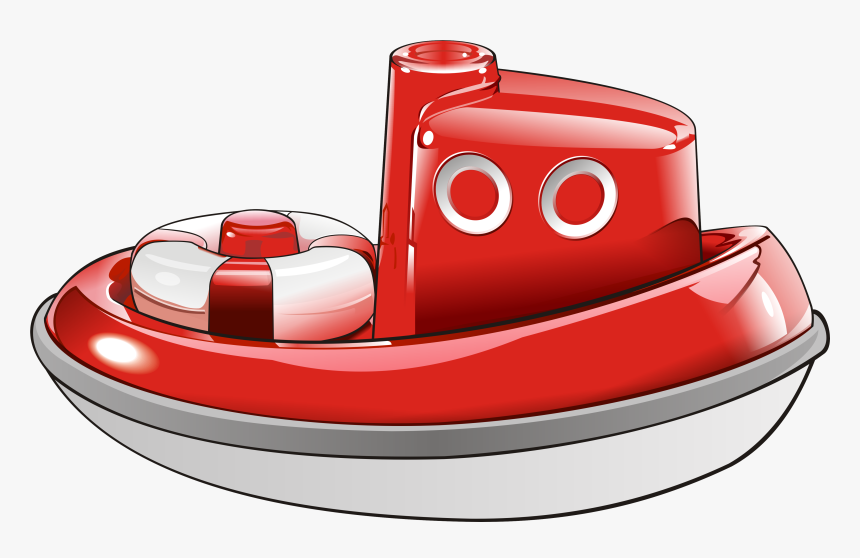 Red Boat Toy Clipart, HD Png Download