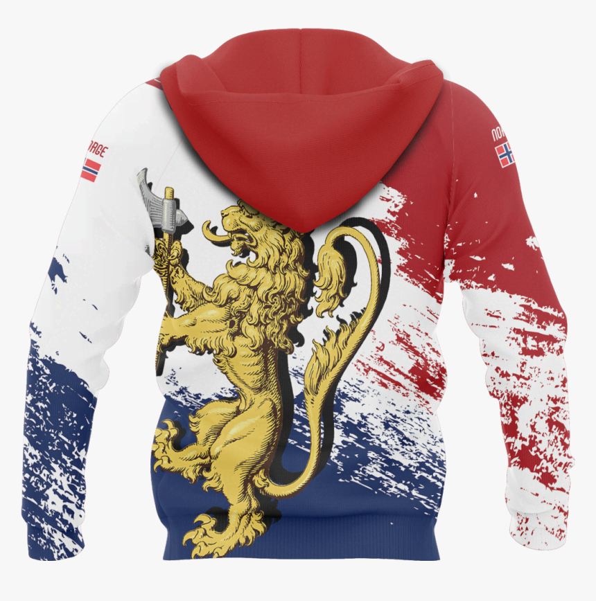 Norway Royal Lion Pullover Hoodie A0 - Norway Coat Of Arms, HD Png Download