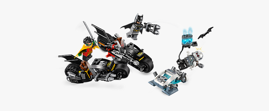 Lego Batman Mr Freeze Batcycle Battle, HD Png Download