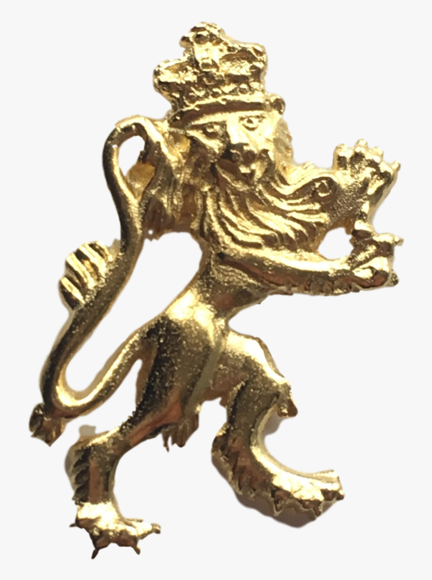 Royal Lion Royal Coat Of Arms Gold Plated Lapel Pin - Lapel Pin, HD Png Download