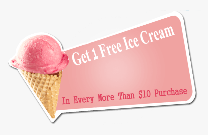Ice Cream Banner - Ice Cream Cone, HD Png Download