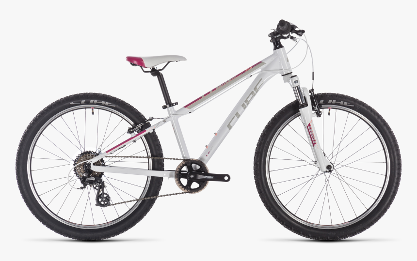 2019 Cube Access 240 Kids Mountain Bike In White, HD Png Download