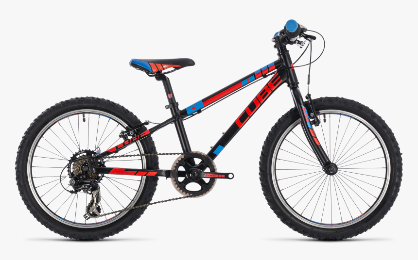 black and red cube bike