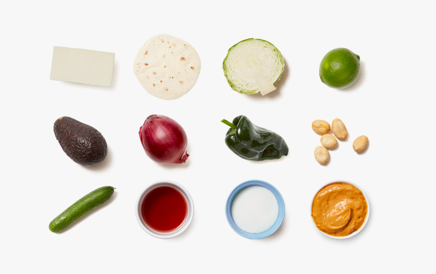 Paneer Tacos With Avocado & Creamy Chipotle Sauce - Paneer Top View Png, Transparent Png