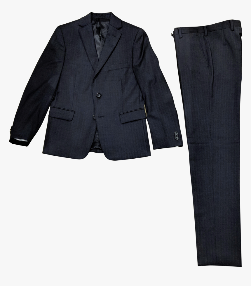 Michael Kors Boys Black/blue Tic Stripe Wool Suit Suit - Formal Wear, HD Png Download