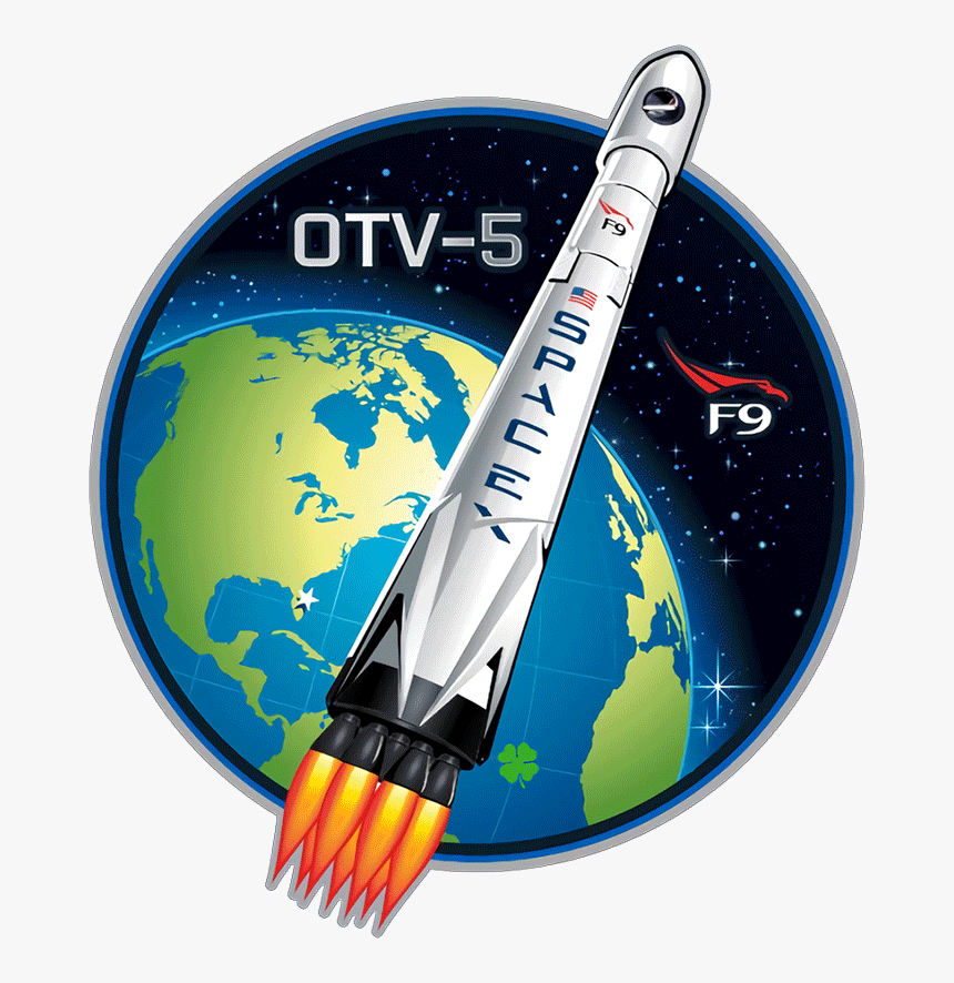 Spacex Inmarsat 5 Mission Patch - Spacex Falcon 9 Otv 5, HD Png Download