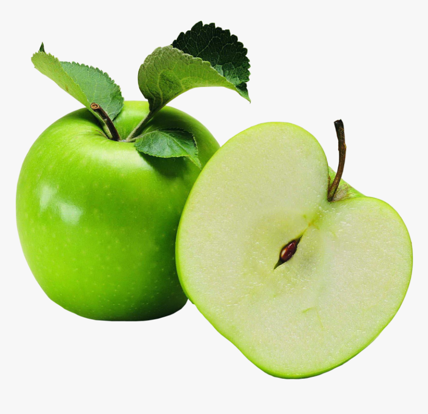 Cut Green Apple Png Image - Green Apple Transparent Background, Png Download