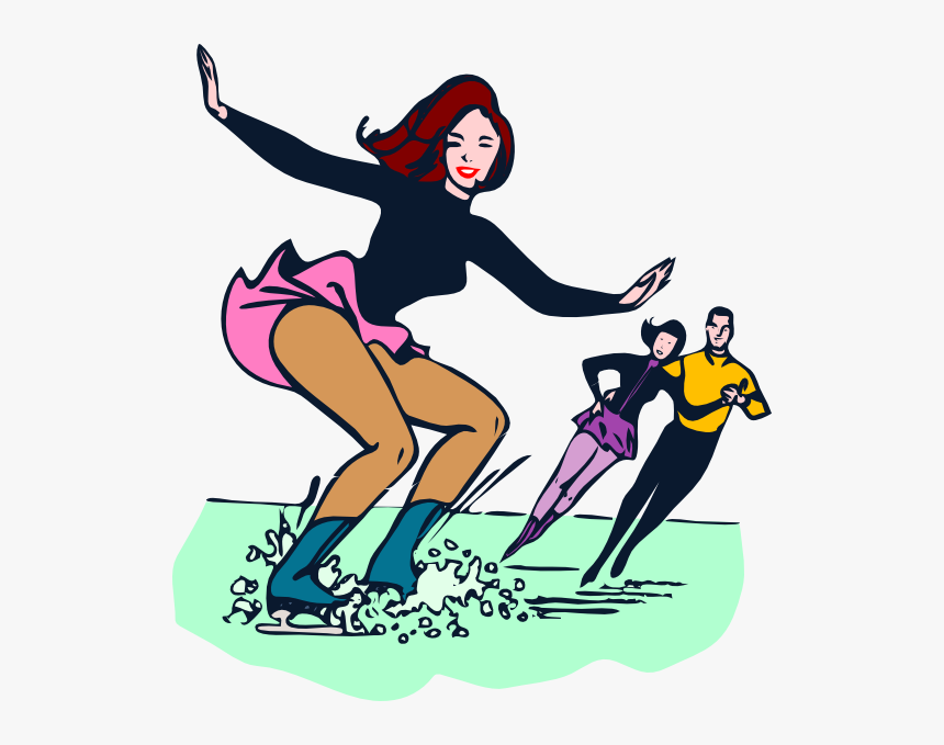 Jazda Na Lyzwach Rysunek, HD Png Download