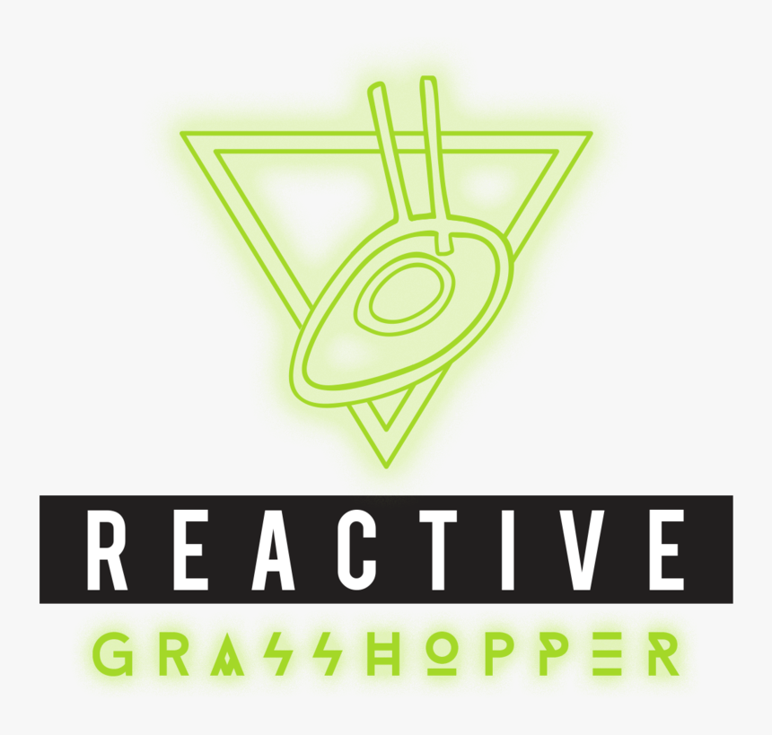 Reactive Grasshopper Logo Glow - Graphic Design, HD Png Download