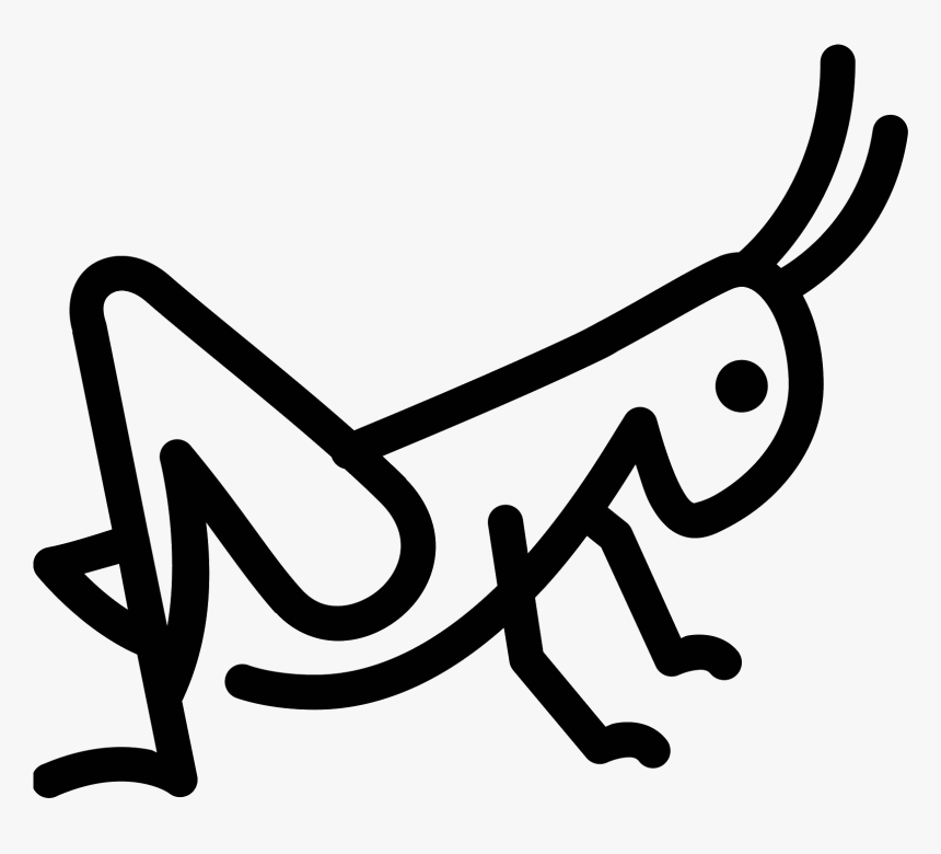 This Icon Represents A Grasshopper - Grasshopper Icon, HD Png Download