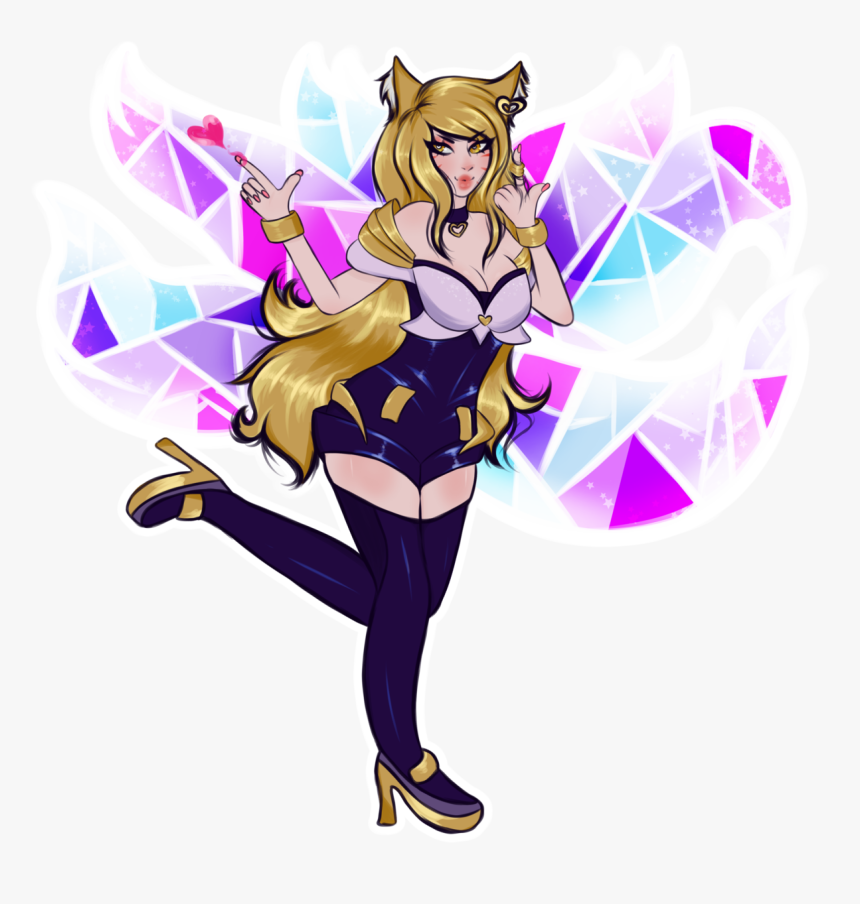 Easy Ahri Drawing, HD Png Download