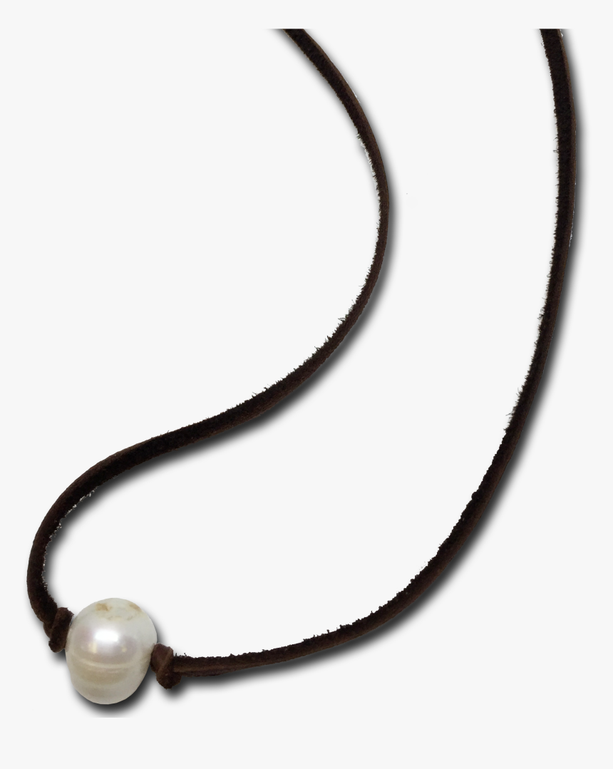 Leather Necklace Png - Choker Simple Pearl Necklace, Transparent Png