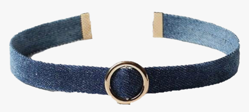 #denim #choker #blue #png #stick #fashion #necklace - Bracelet, Transparent Png