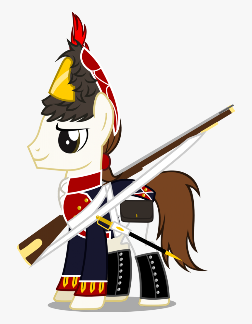 It Comes With A Saber And Musket For Added Decorations - Mlp Army Uniform, HD Png Download
