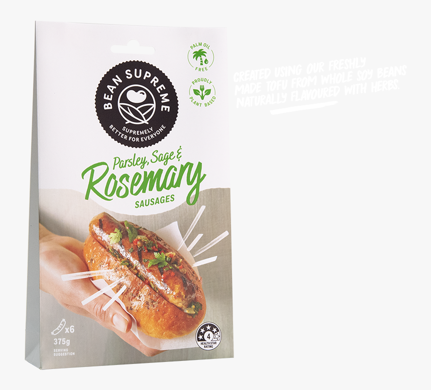 Bean Supreme Parsley Sage & Rosemary Sausages, HD Png Download