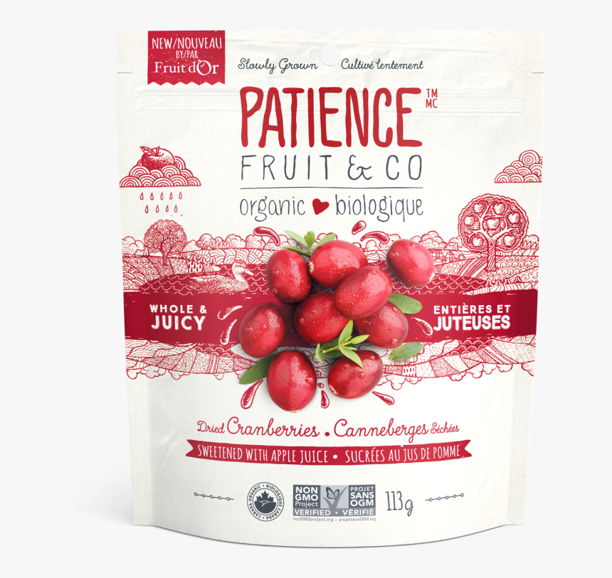 Patience Fruit Company Dried Cranberries, HD Png Download