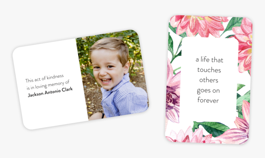 Kindness Cards Copy - Act Of Kindness Cards In Memory, HD Png Download