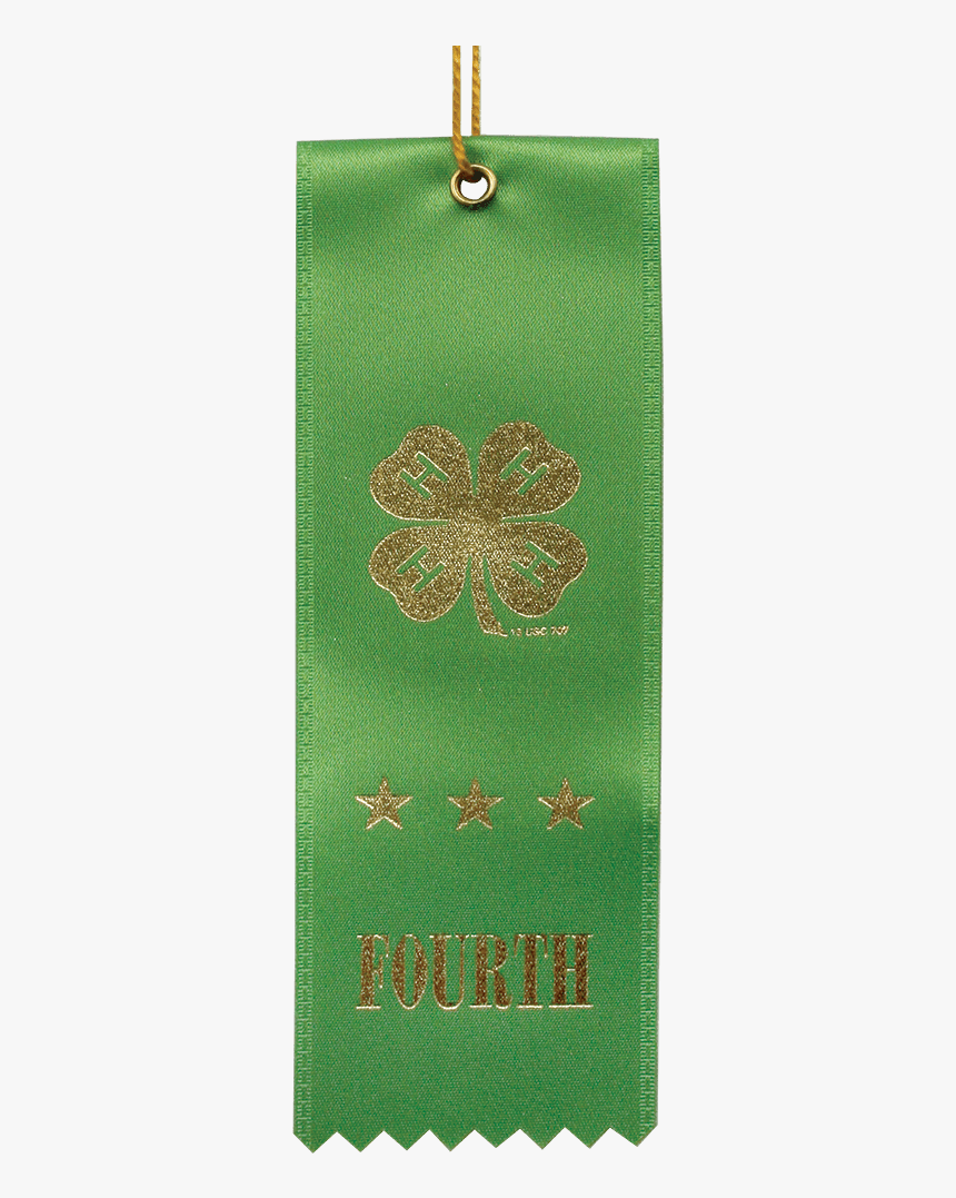 Green Fourth Place Ribbon - Christmas Ornament, HD Png Download