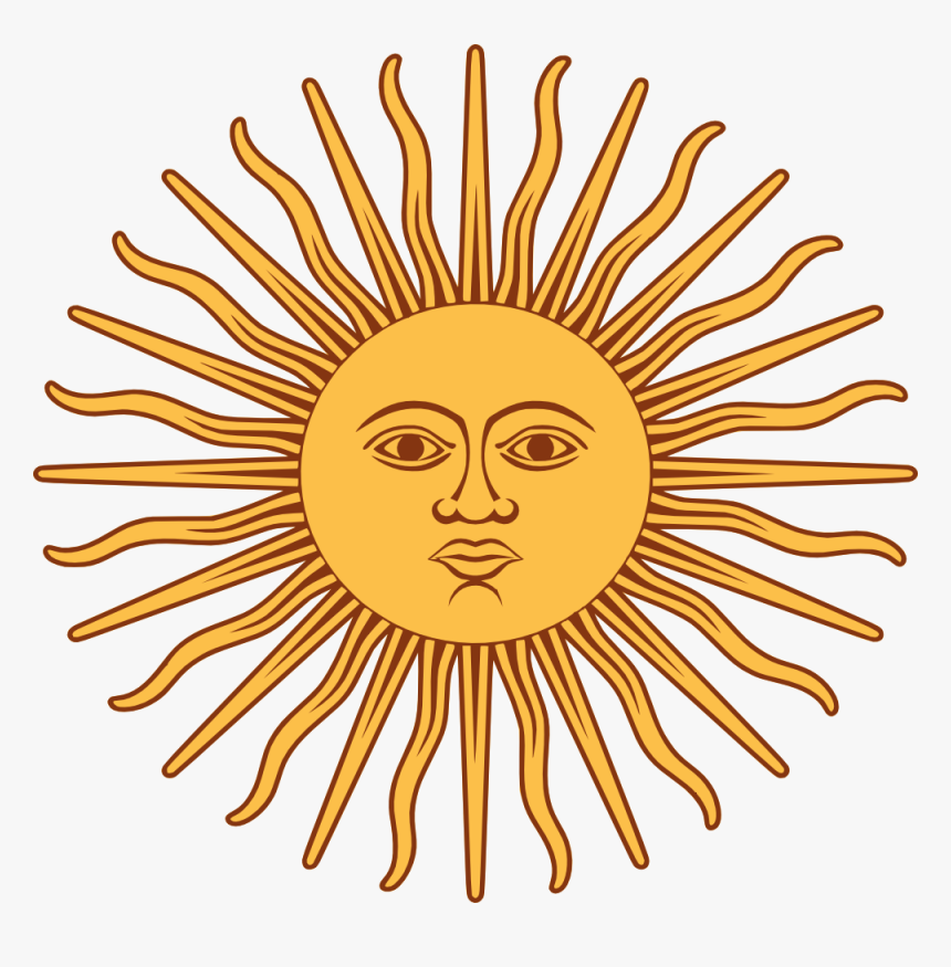 Sol De Mayo-bandera De Argentina - Sun On The Argentina Flag, HD Png Download