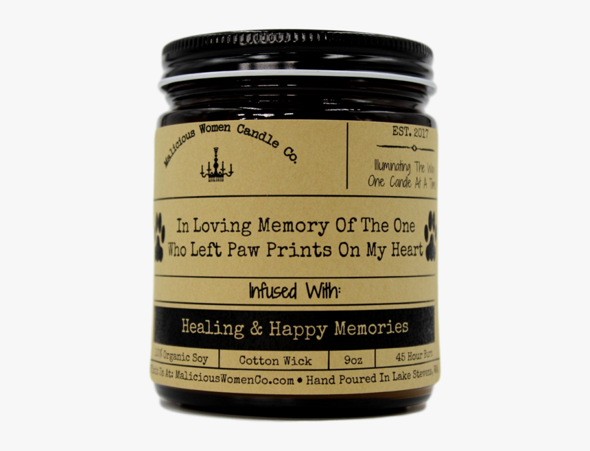 In Loving Memory Of The One Who Left Paw Prints On - Meetings That Could Be An Email Candle, HD Png Download