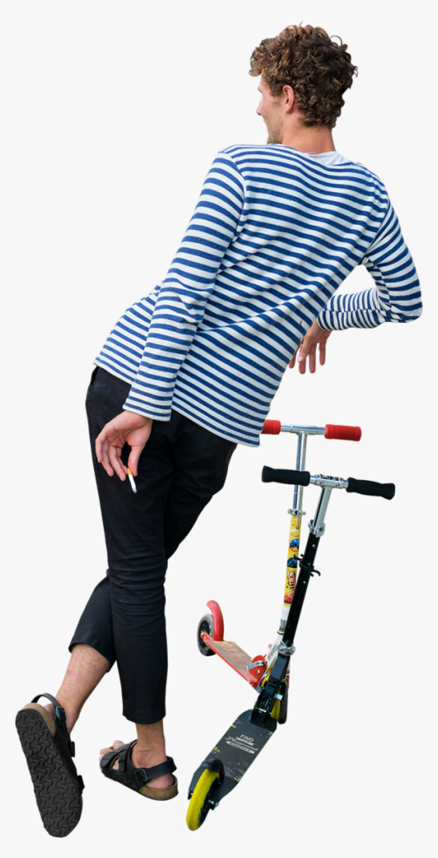 Leaning And Smoking Png Image - People Leaning Png, Transparent Png