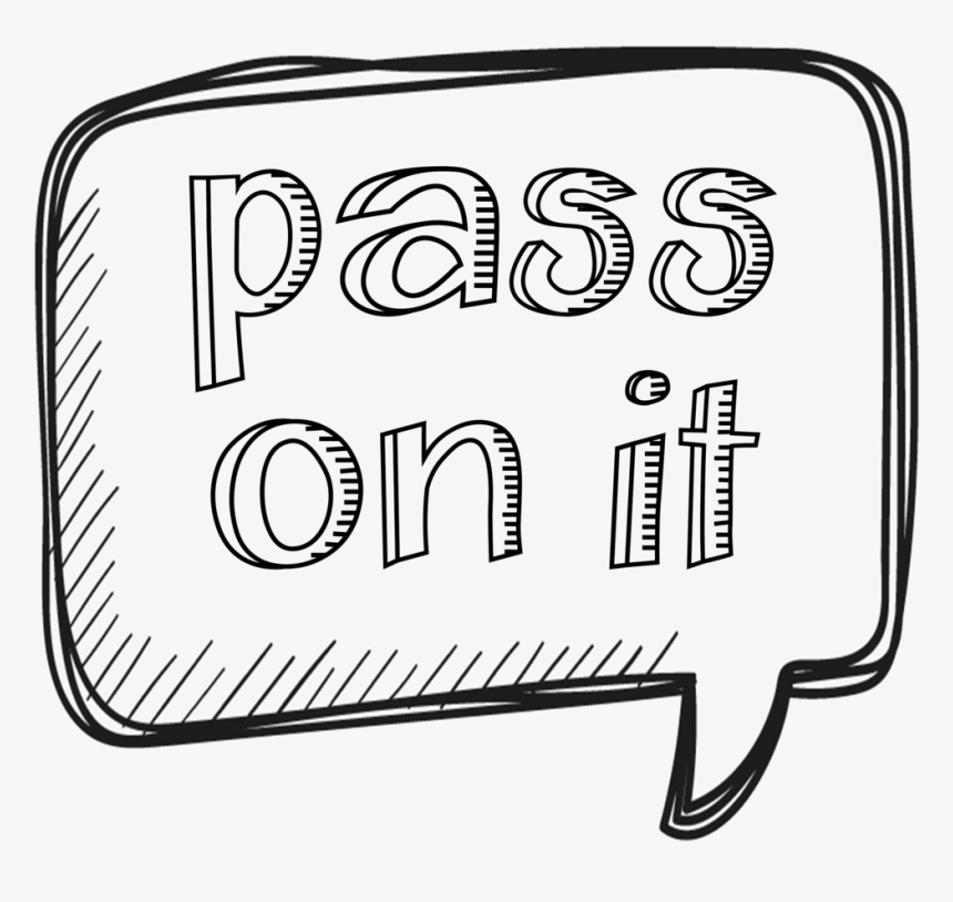 Pass On It - Line Art, HD Png Download