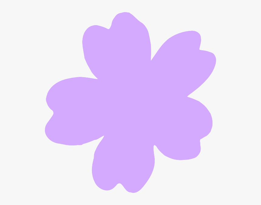Light Purple Flower Svg Clip Arts - Light Purple Flower Clipart, HD Png Download