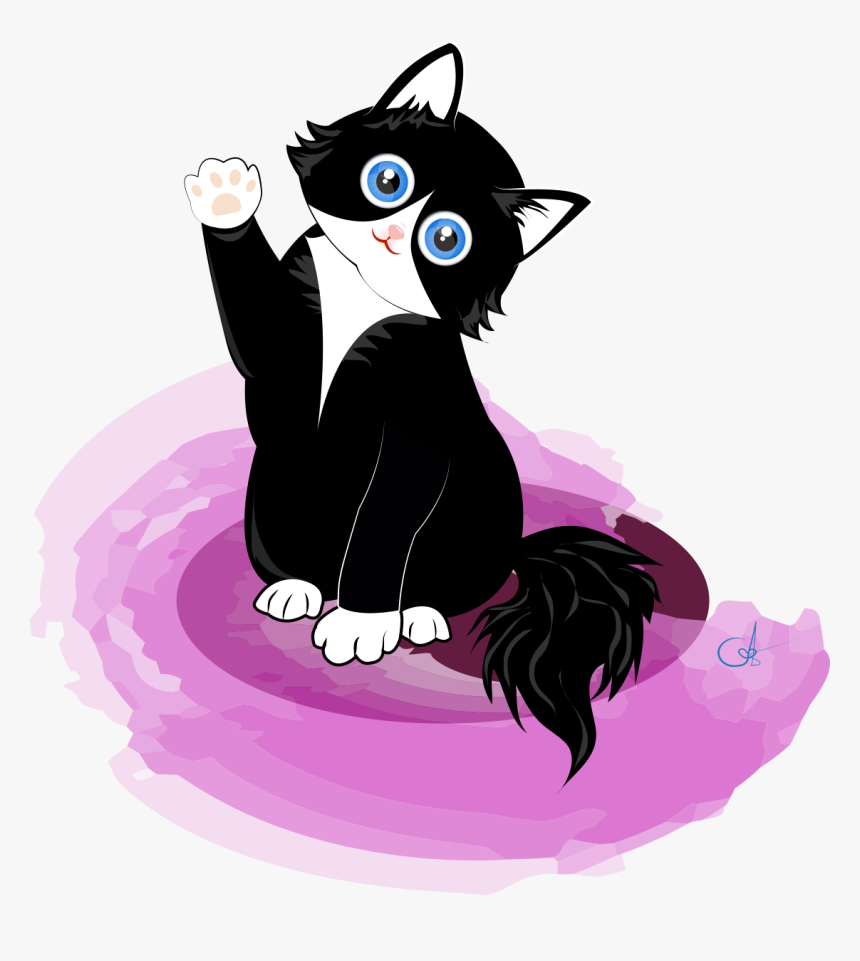 Black Kitty - Cat Yawns, HD Png Download