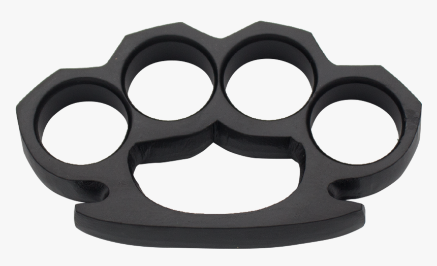 Super Black Brass Knuckles-knockout Knucks - Black Brass Knuckles, HD Png Download