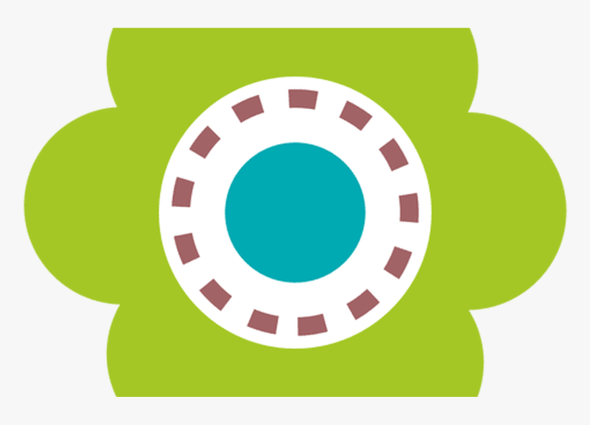Green Flower Icon 7 Transparent Png & Svg Vector - Circle, Png Download