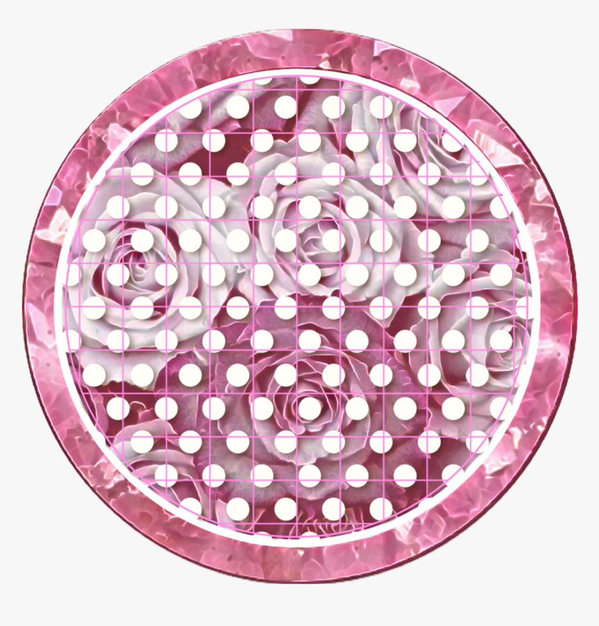 #icon #pink #pinkicon #roses #flowers #icons #backgroundsticker - Circle, HD Png Download
