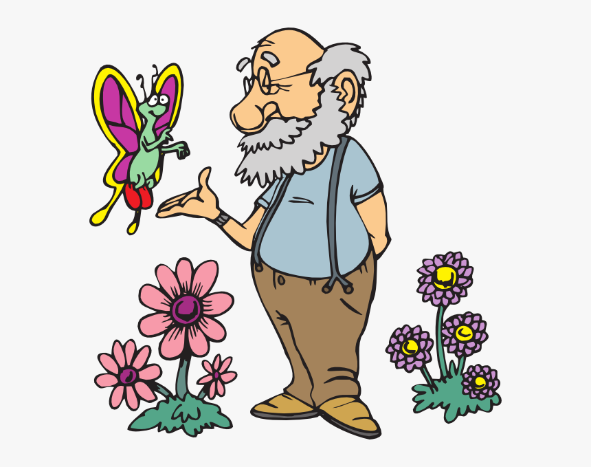 Butterfly Man Clipart - Three Old Men Story, HD Png Download