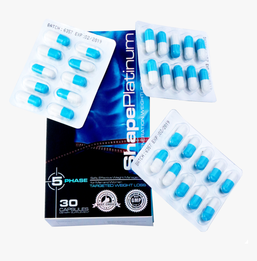 Shape Platinum Weight Loss , Png Download - Pill, Transparent Png