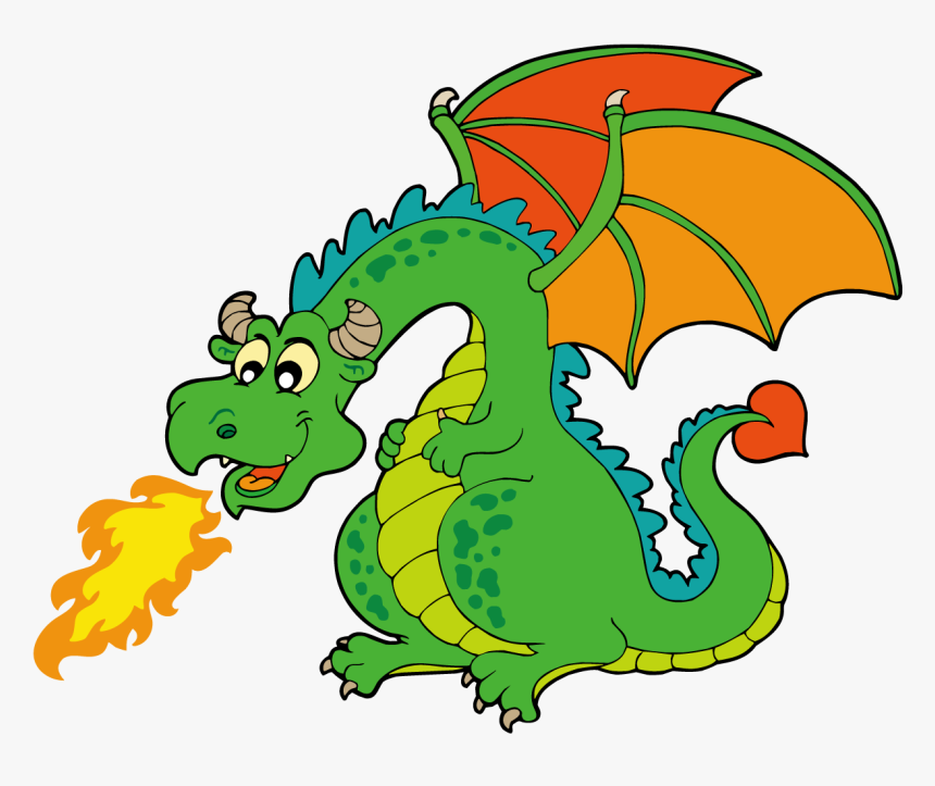 Clipart Dragon Fire Breathing Dragon - Fire Breathing Dragon Clipart, HD Png Download
