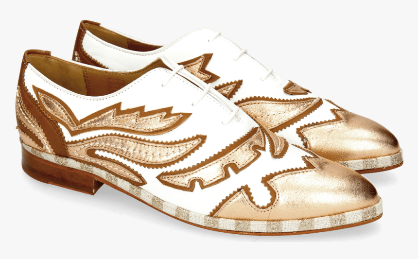 Oxford Shoes Jessy 43 Rio White Talca Rose Gold - Sneakers, HD Png Download