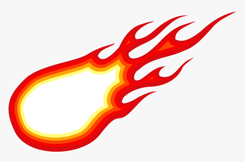 Comic Fireball Flame Vector 1, HD Png Download