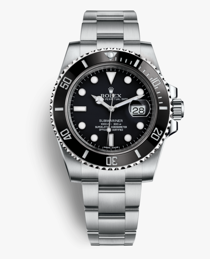 Rolex Submariner Date Png Image - Rolex Submariner Black, Transparent Png