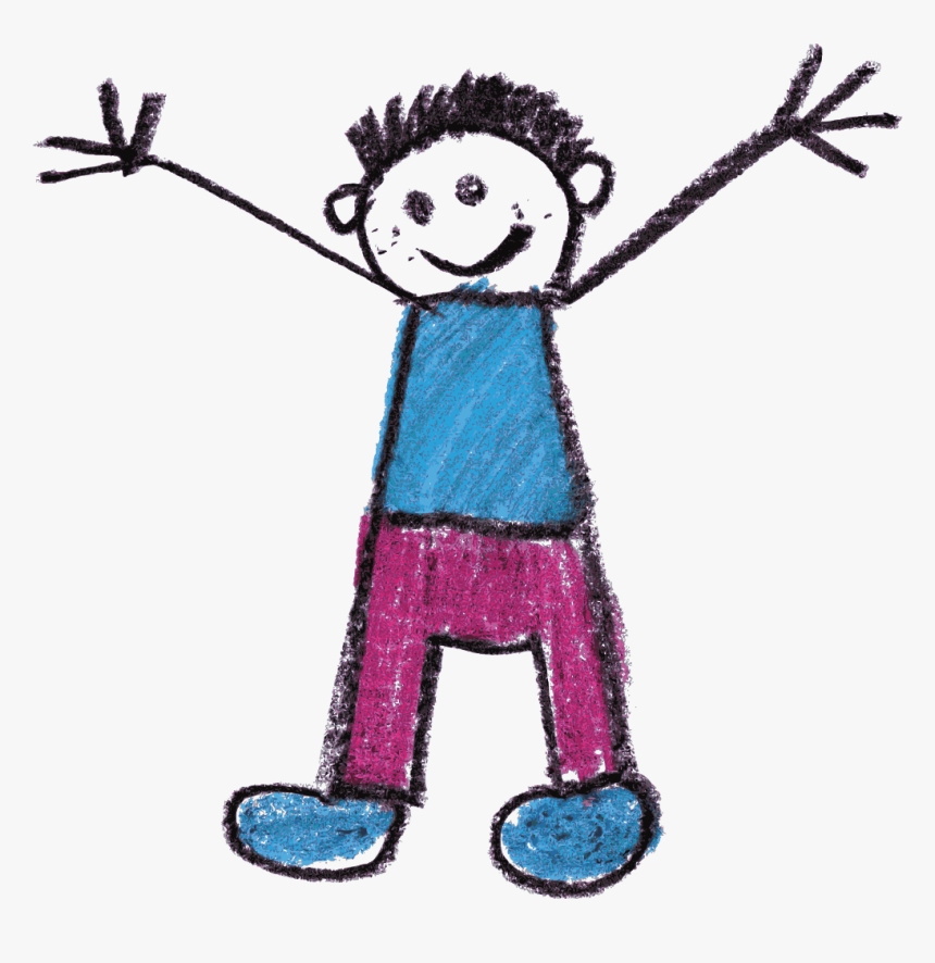 Crayon Doodle Happy Kids Drawing 2, HD Png Download , Transparent Png ...